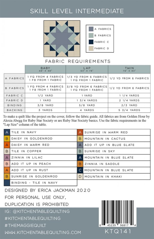 The Maggie Quilt paper pattern - Image 2