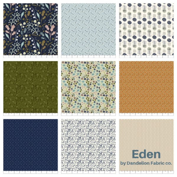 Eden by Dandelion Fabric 1/2yrd bundle