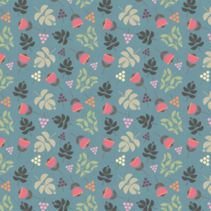 Flowers, Grapes & leaves by Dandelion Co.