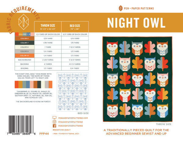 Night Owl pattern by Pen&Paper